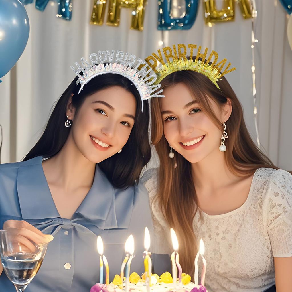 Festival Props Headwear Birthday Party Headband for Kids Family Lovely Glittering Headwear Party Gathering Accessories