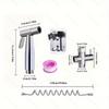 Women's Bidet Sprayer Set: High-Pressure Booster Faucet, Shower Head, and 304 Stainless Steel Toilet Splitter.