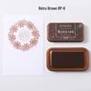 Retro Tin Box DIY Ink Pad for Rubber Stamps - Creative Stationery Tool