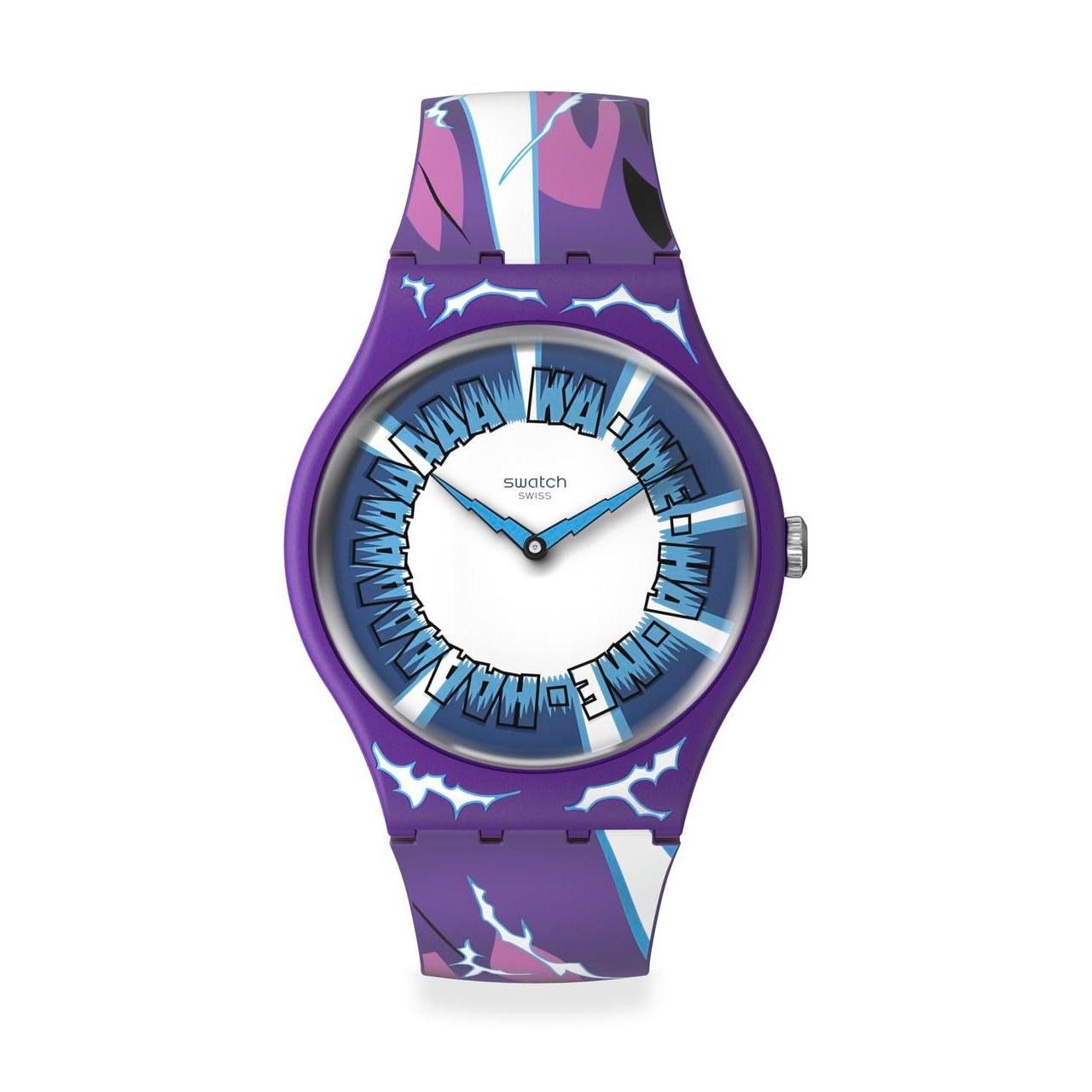 Swatch Gent GOHAN X Quartz Watch Purple Strap
