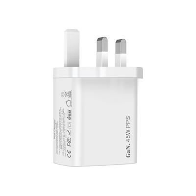 PD 45W Britisch-regulierter Charger Ist Geeignet für Samsung Apple 15 Schnellladekopf AC-Steckdose UKCA-Zertifizierung