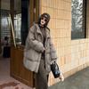 2026 Winter Damen Mode Kapuzen-Freizeit-Daunenjacke mit großen Taschen, lockere Passform, Oversized, Figurschmeichelndes A-Linien-Design