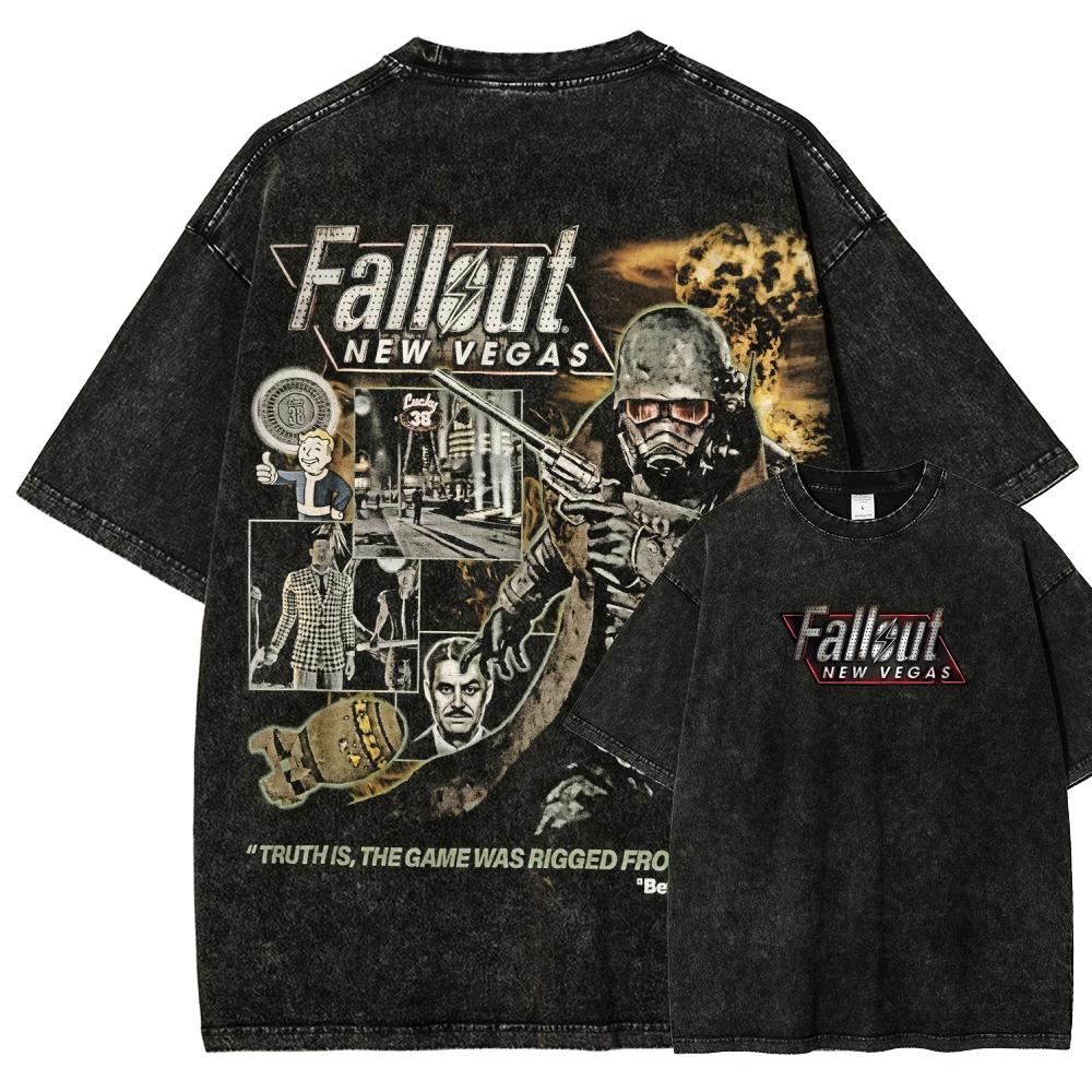 

Любитель аниме Fallout Стиранная футболка Одежда на весь год Высокое качество Индивидуальность Одежда Большие размеры Унисекс Новая модель Футболка для пары L