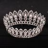Crystal Rhinestone Round Crown Tiara Hair Jewelry Wedding Hair Accessories Bridal Hair Jewelry Queen Party Crown and Tiaras Gift
