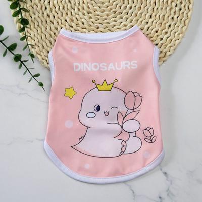 Small Dogs Dog T-Shirts Sleeveless Cat Puppy Clothes Cute Pet Vest