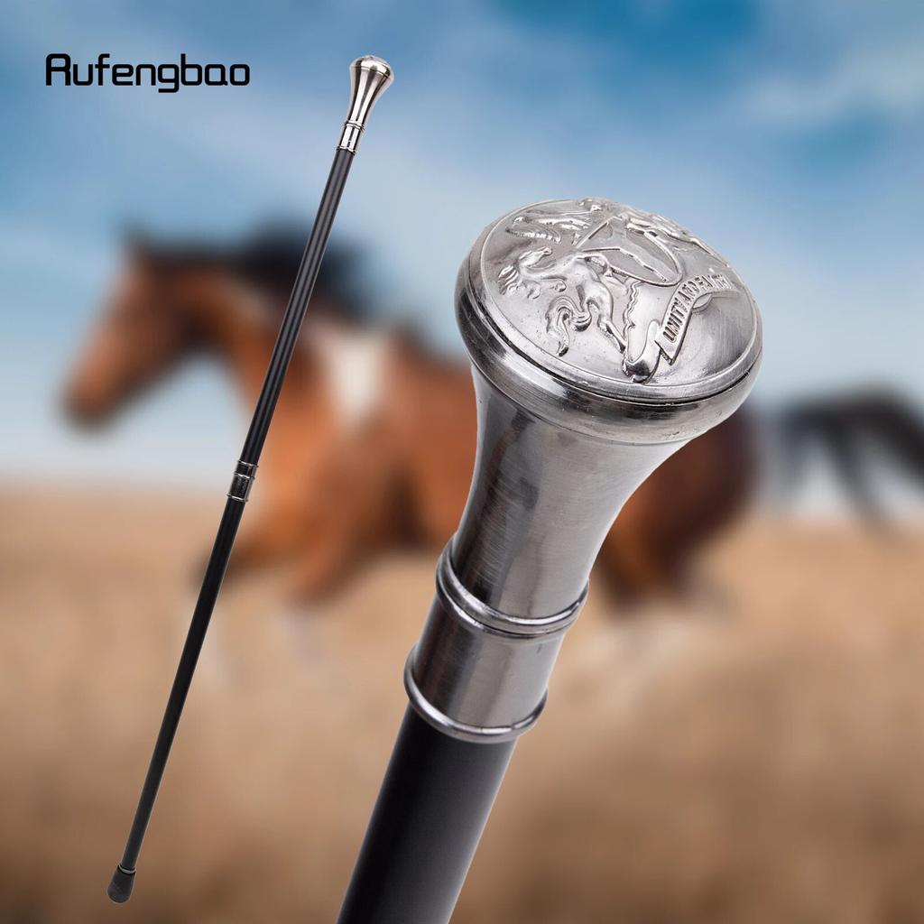 Unity and Faith Totem Relief Walking Cane Fashion Walking Stick Gentleman Crosier Knob Walking Stick 93cm