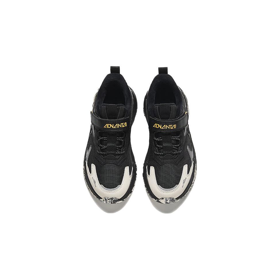 Anta Dziecięce Buty na Rzepy Antypoślizgowe Ciepłe Codzienne Buty Dziecięce Czarne Pomarańczowe 312346920-3