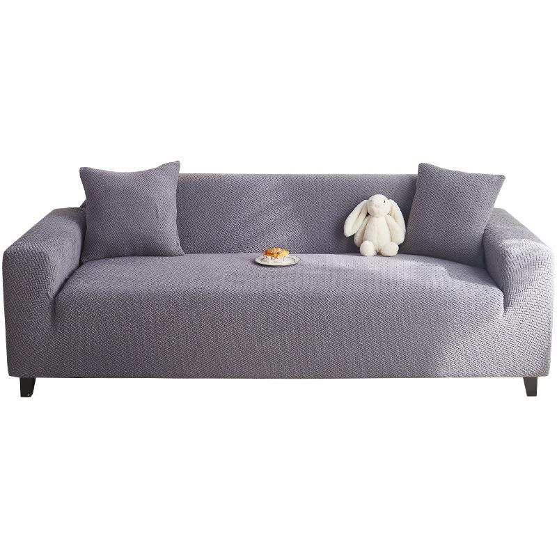 New Polar Fleece Anti Cat Scratching Cover and Fitted Sofa Cover Combination Sofa Solid Color for All Seasons