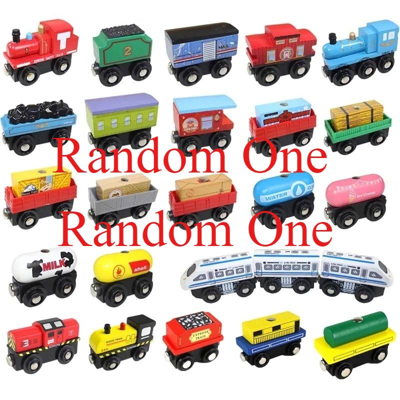 Magnetic Wood Train Toys Wooden Train Accessories Anime James Locomotive Model Car Toy Compatible With All Brands Tracks