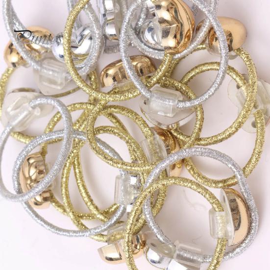 Non-damaging Hair Elastic Rope 10Pcs Super Soft Fabric Heart-Shaped DIY Hairstyle Accessories Ties Holiday Decorations