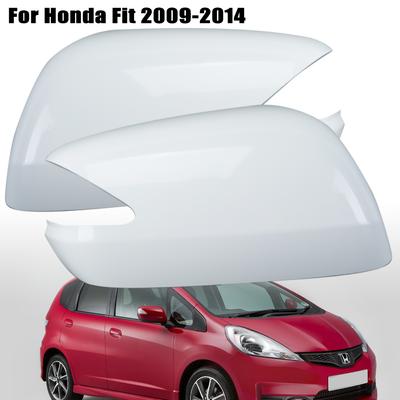 Rearview Mirror Covers Shell Housing Caps For Honda 2009-14 Fit For Honda Jazz 2009 2010 2011 2012 2013 2014 Atuo Accessories