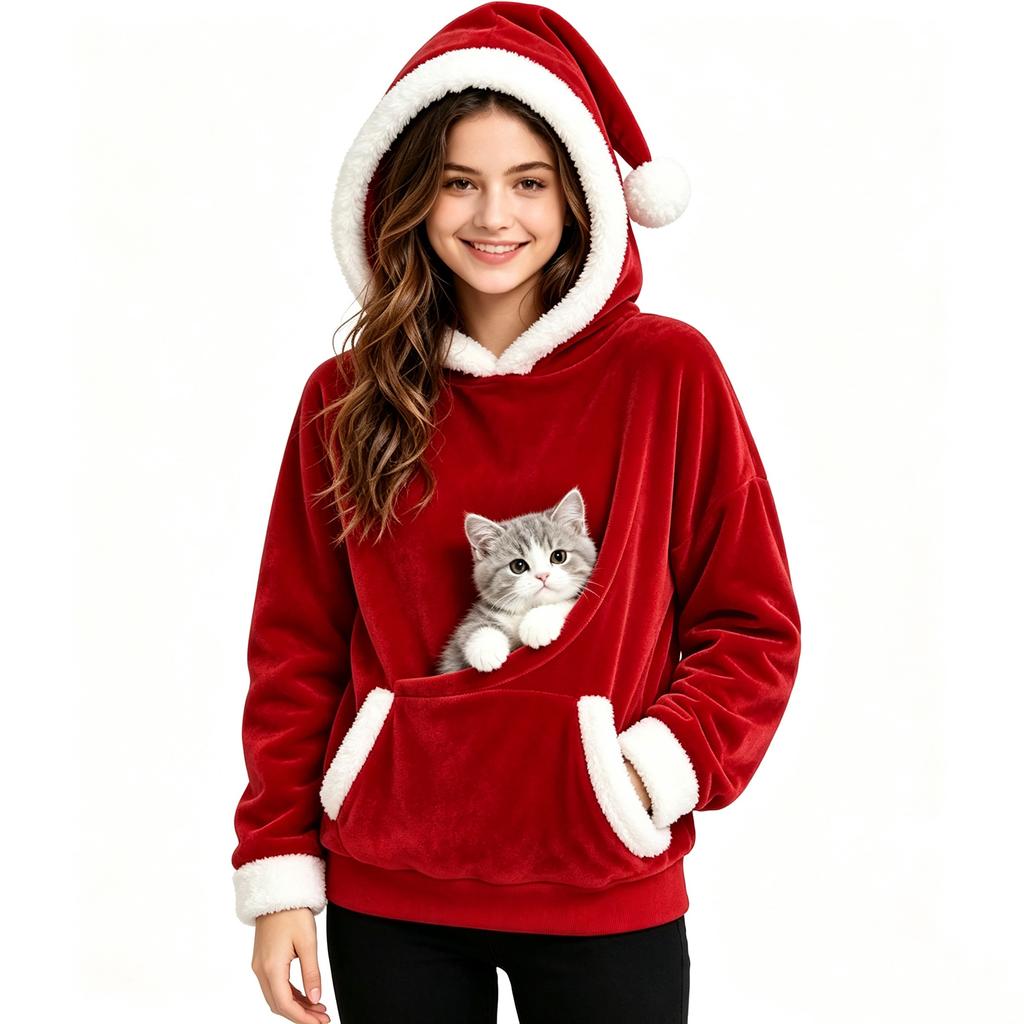 Kids Christmas Hoodie for Boys and Girls, Long Sleeve Casual Fall Winter Pullover Sweatshirt