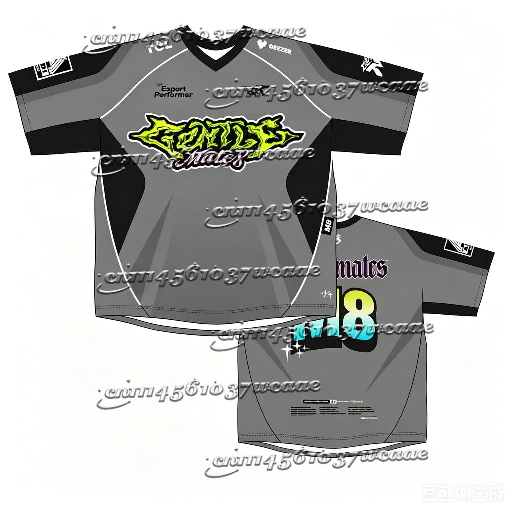 M8 Esports 2026 Trikot Gentle Mates Fans Uniform Herren Sommer Atmungsaktiv Kurzarm Freizeit Sportbekleidung Oberteile Familienpassend