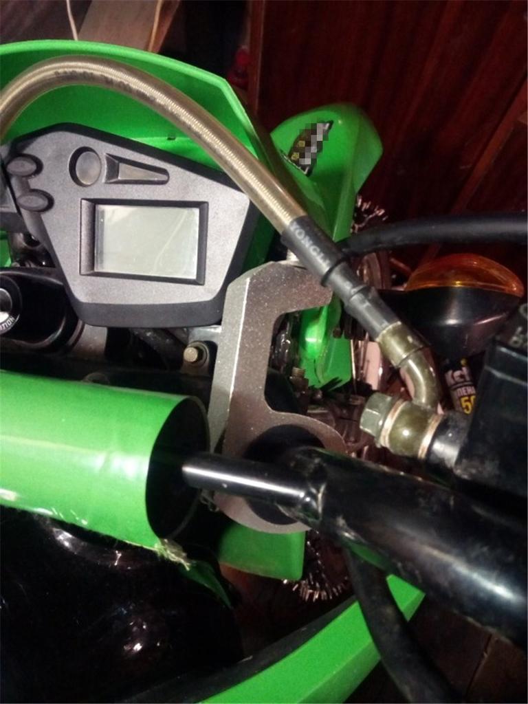 1 Pair Silver CNC 7/8" to 1" Motorcycle Pit Bike Handguard Bracket Securing Clip