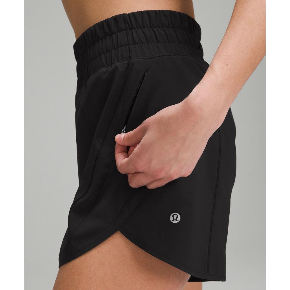 Lululemon Track That Mid Rise Lined Short 5  Black
