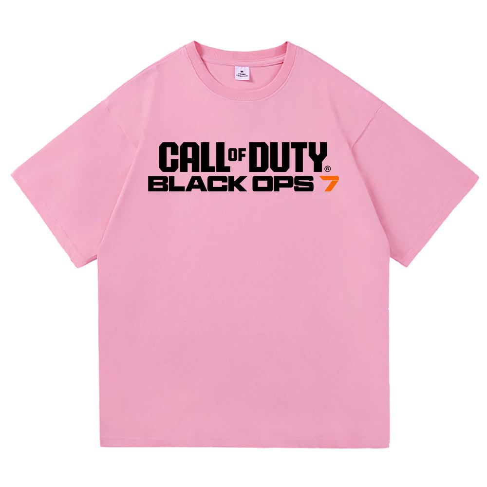 Call of Duty 7 Tričko Horká móda Pánské/Dámské Harajuku Estetické Vintage Tričko Vysoká kvalita Ležérní Cool Hra Bavlněná Trička