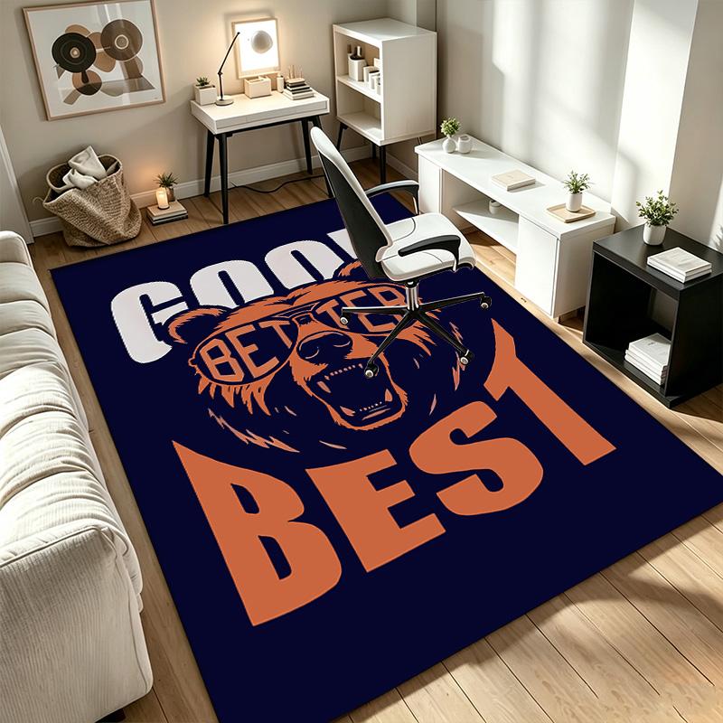 Chicago Bears  A Rug Suitable for Office Chair Areas Living Rooms and Computer Desks Perfect for Home Offices and an Ideal Holiday Gift