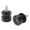 1 Pair Motorcycle Swing Arm Spools Slider M8 CNC Aluminium Alloy Black Swing Arm Stand Screws for Street Bike CB1000R
