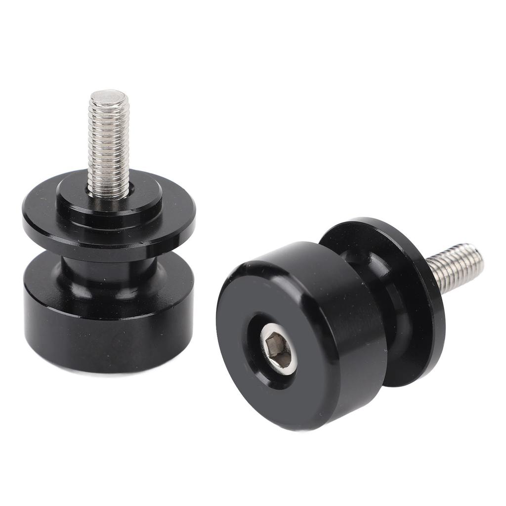 1 Pair Motorcycle Swing Arm Spools Slider M8 CNC Aluminium Alloy Black Swing Arm Stand Screws for Street Bike CB1000R