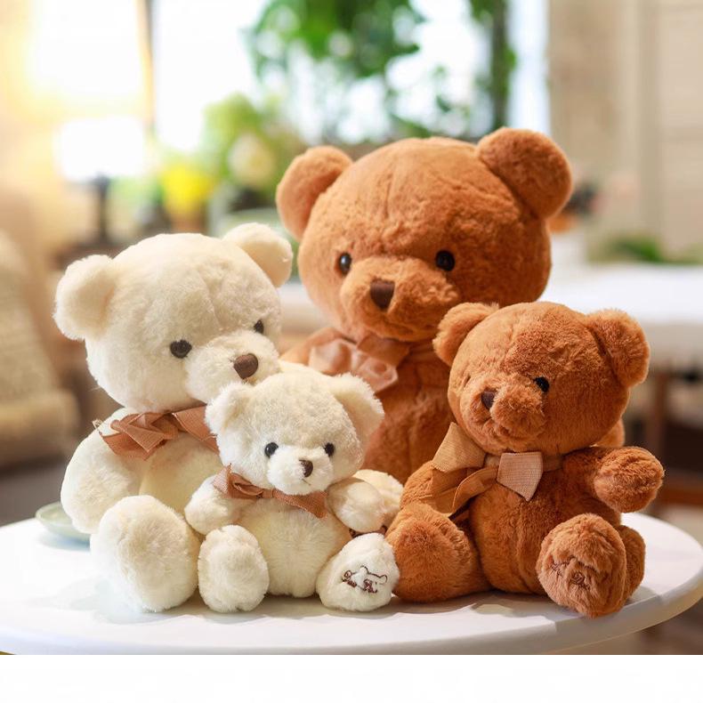 Customized Plush Bow Tie Teddy Bear Doll – Creative Giftable Figure with Logo Printing