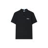 Embroidered Logo Casual Short Sleeve Polo Shirt Men Polo Shirts Black F11M328117A-BK