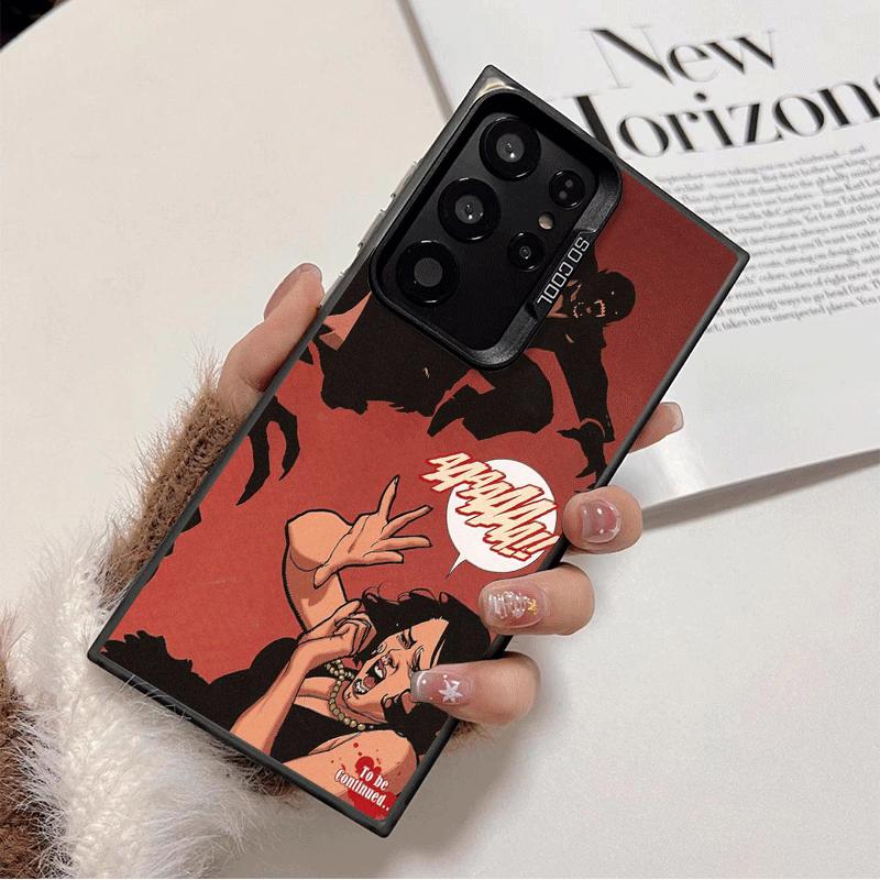 Coque de téléphone souple Art Écarlate Vampire Gothique pour Samsung Galaxy S24 S25 FE S26 Edge S23 Ultra S22 Plus S21 + Housse arrière antichoc