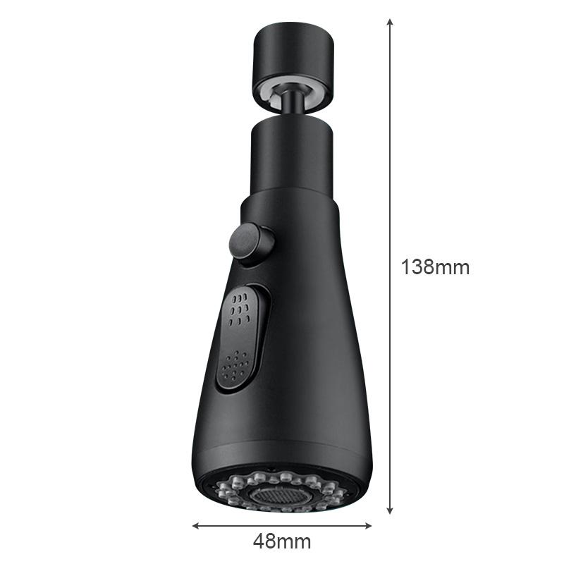 360 Rotating Faucet Extender Three Modes Anti-Splash Sink Faucet Sprayer for Kitchen Bathroom Home Water Saver Shower Spray Head