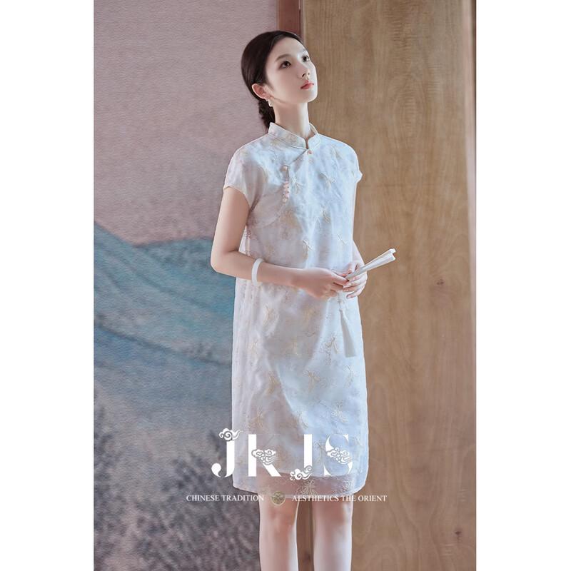JK&JS Gui Zi Yue New Chinese Style Organza Embroidered Dress