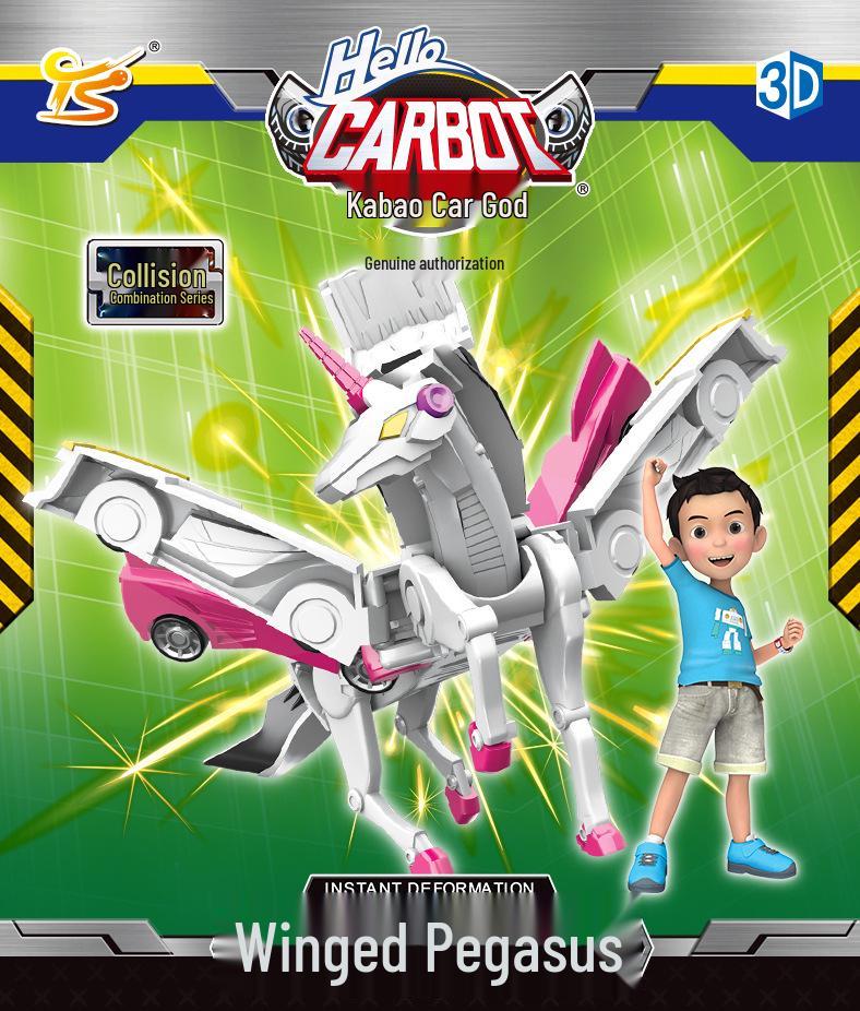 Silverwing Dragon Kaboo: Two-in-One Collision and Pegasus Unicorn Transforming Toy