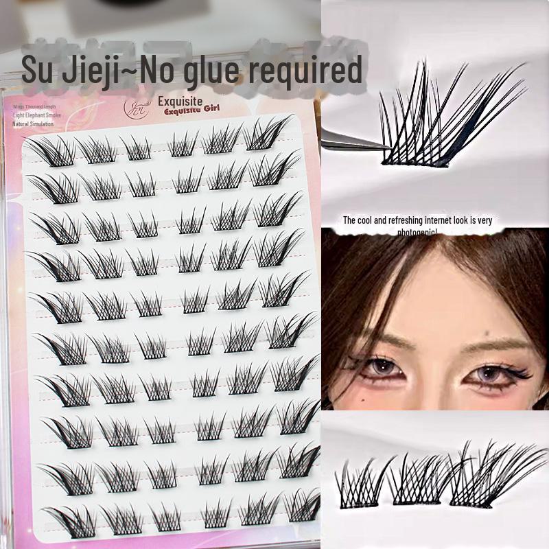 Glue-Free Self-Adhesive Fox-Style Long-Lasting Faux Eyelashes