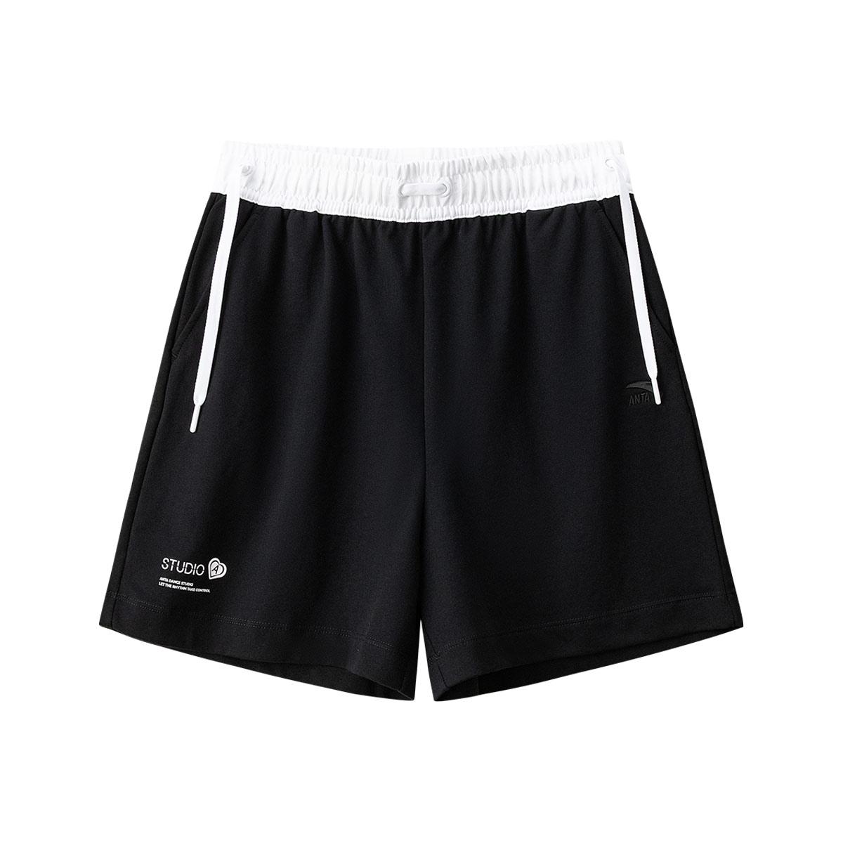 Anta Comfortable Knitted Sports Shorts Women shorts Basic-Black 162528310-2 M