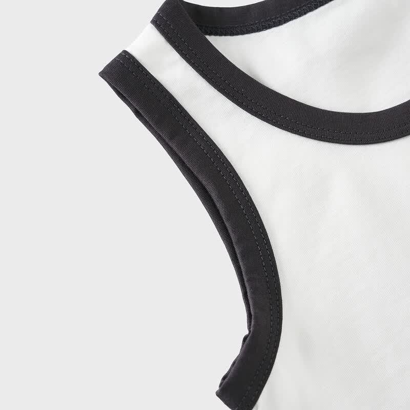 TONGTAI Baby Sleeveless Pure Cotton Vest T-Shirt