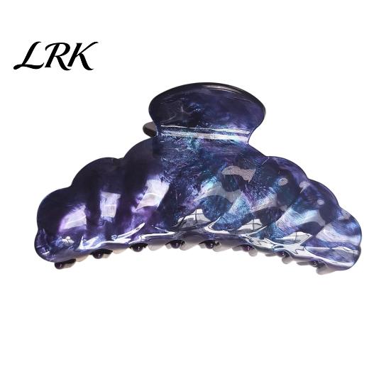 Elastic Metal Core Hair Clip Claw for Women, Crescent Moon Shape Clip, Gradient Color Back Smooth Edge Head Claw, Versatile Accessory Long Short Daily