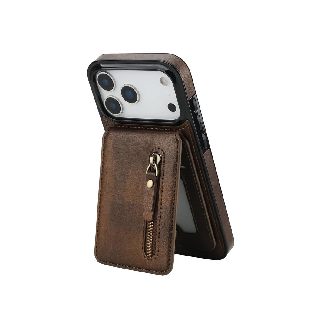 Magnetic 2-in-1 Detachable Wallet Case for iPhone 17 Pro Max/Air/17 Pro, Flip Kickstand Cover with Card Holder for Women Men