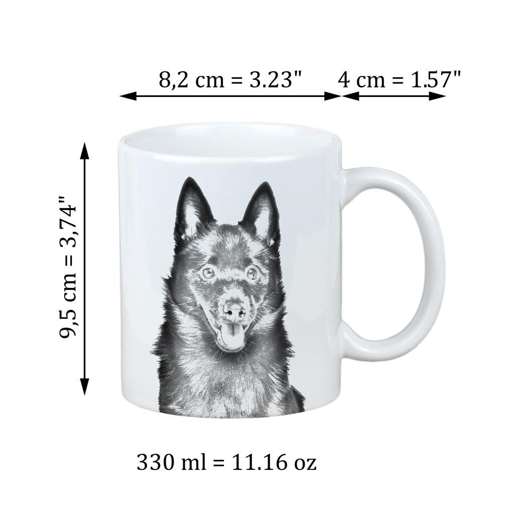 Schipperke, Little Black Devil, Little Captain - Cup with a Dog, Cute Cup with Graphics, a Gift with Your Photo from the Art-Dog Brand