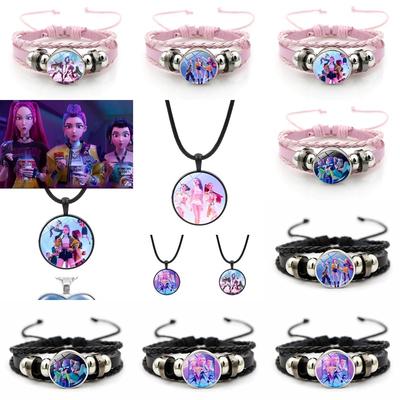 Kpop Demon HHunte Bracelet Huntrix Necklace Bracelet  Anime Hunter Hanging Pendants Party Supplies Fans Favor Gifts