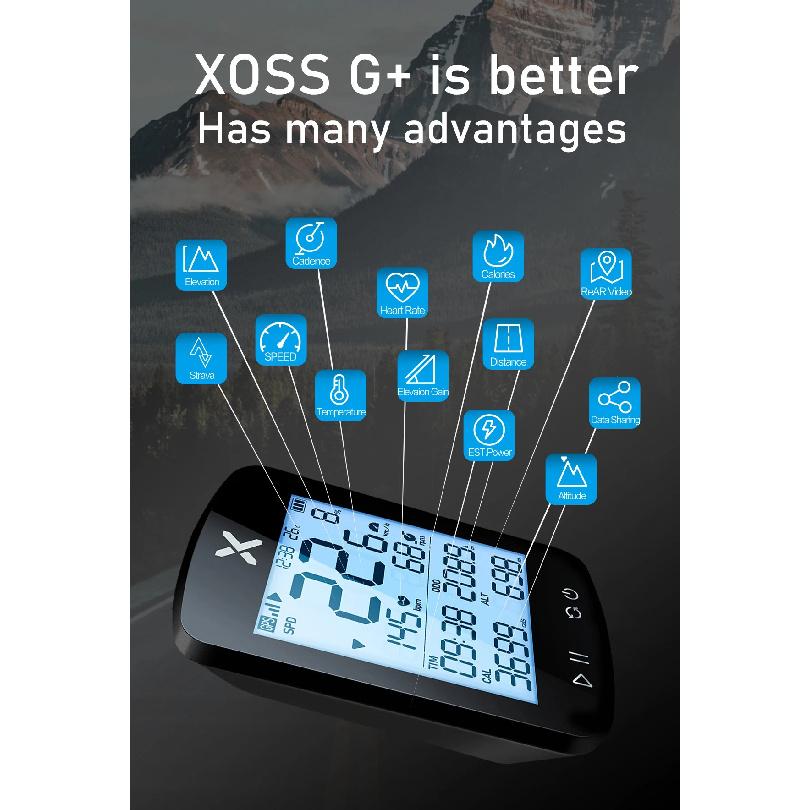 Choice Version xoss G+ G2 G plus 2 Bike Computer GPS Generation Cycling Wireless Speedometer Tracker Odometer Road MTB Bike ANT+