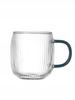 GLASS JUG 1L TEA INFuser with Filter + 2 Glasses, Green Handle
