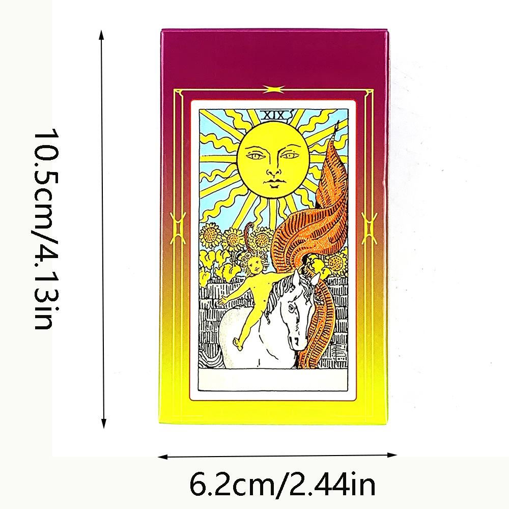 Russian Tarot Cards Party Playing Games Fate Divination Board Game With Paper Instruction,Perfect For Christmas and New Year