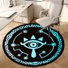 1pc Eye Symbol Round Carpet, Made of Polyester,Perfect for Decorating Office Chairs, Living Rooms