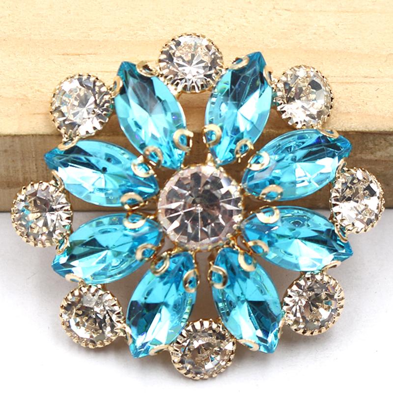 LKERAN5PCS37 * 37MM Circular Diamond Inlaid Acrylic Horse Eye Used For Clothing Buttons, Bow Hair Accessories, Jewelry Accessor
