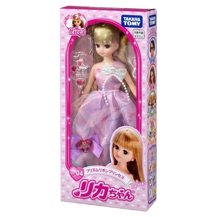 TAKARA TOMY Licca Doll LD-04 Prism Ribbon Princess Dress-Up Doll, 3+ Years