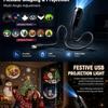 USB Weihnachts-360-Grad-Projektor Nachtlicht Geeignet für Kinderzimmer Geburtstagsgeschenke und Heimdekoration