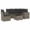 VidaXL Salon de Jardin avec Coussins 6 pcs, Canapés de Terrasse, Ensemble de Meubles de Patio, Mobilier d'Extérieur, Gris 3254917