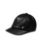 VIBRATE Black Line - Riding Leather Ball Cap (Black)