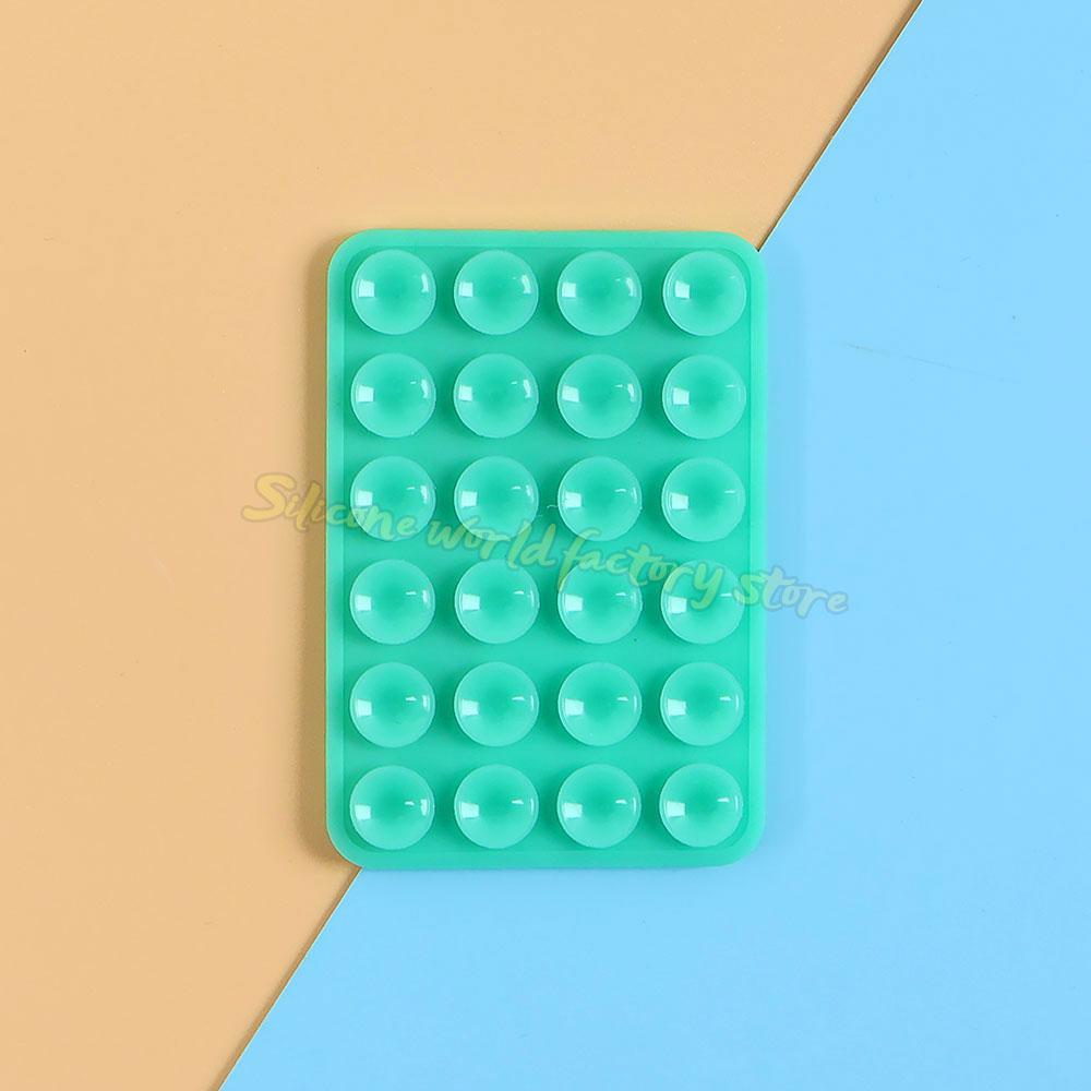 Silicone World Multifunctional Double-sided Silicone Suction Phone Holder Phone Case Anti-Slip Back Stickers Mat Wall Stand