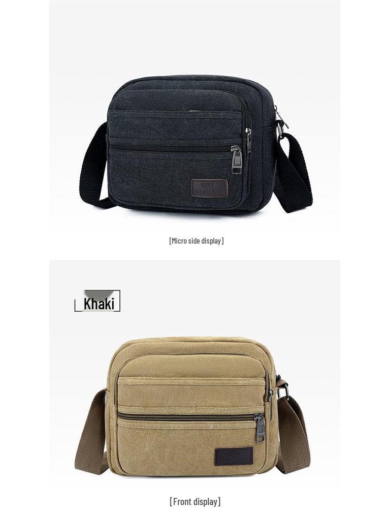 Durable Canvas Multifunctional Electrician Tool Bag - Large Single Shoulder Repair Bag