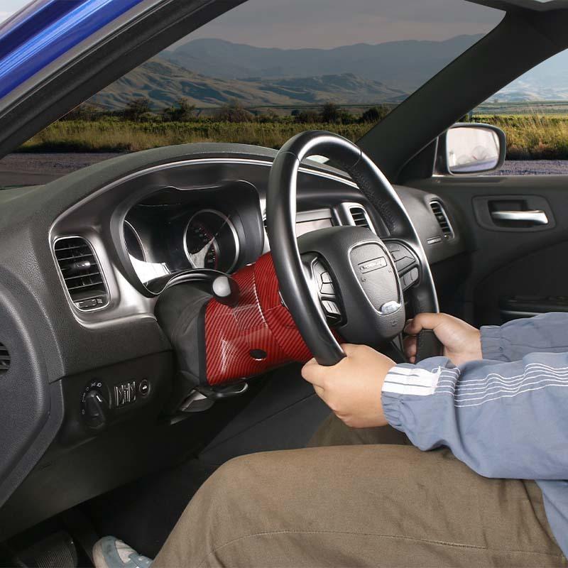 Electric Adjustable Steering Wheel Base Decoration Protective Cover For Dodge Challenger For Dodge Charger For Dodge Durango Car Interior Accessories