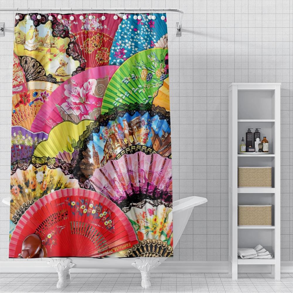 

домашние шторки для душа для ванной комнаты Пейзаж животные водонепроницаемая ткань шторы для ванной современные шторки для душа 180x200 240x200 W90XH180cm