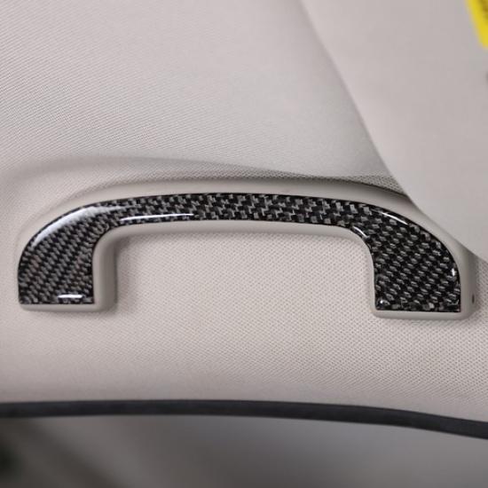 Soft Carbon Fiber Interior Roof Handle Sticker For Nissan Pathfinder 2013-18